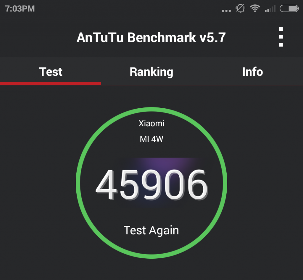 Mi4_benchmark_score