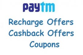 PayTM Recharge Offers