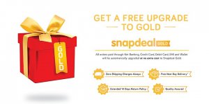 Snapdeal Gold: Zero Shipping Charges + Free Next Day Delivery & More