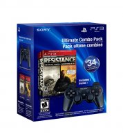 Sony Resistance Dual Pack & Dual Shock 3 Wireless Controller (PS3) (Ultimate Combo Pack) Gaming