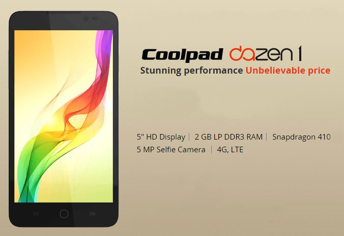 Coolpad Dazen 1: You own pocket size phone with cool features and unique design