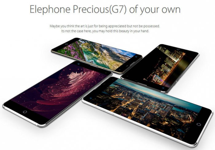 Enjoy the new principal design, camera, and response RAM of Elephone G7 cell phone