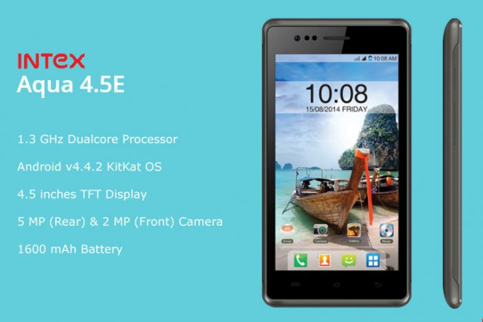 Intex Aqua 4.5E - An ultra-budget dual SIM smart phone