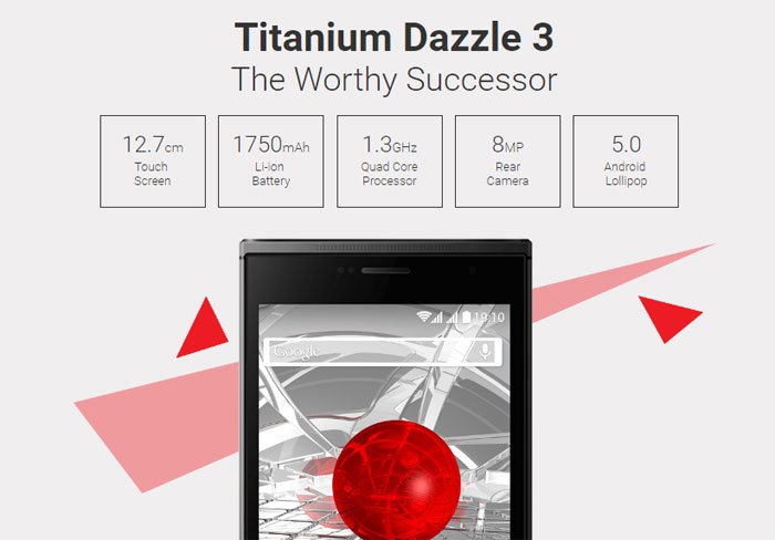 Karbonn Titanium Dazzle 3 S204 lets you enjoy stunning videos and games with the help of 1GB RAM and a powerful processor
