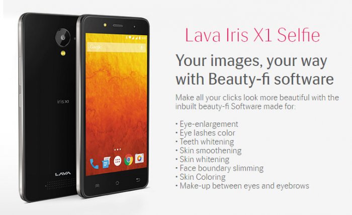 Lava Iris X1 Selfie - A mid-range smart phone focused on selfie for market