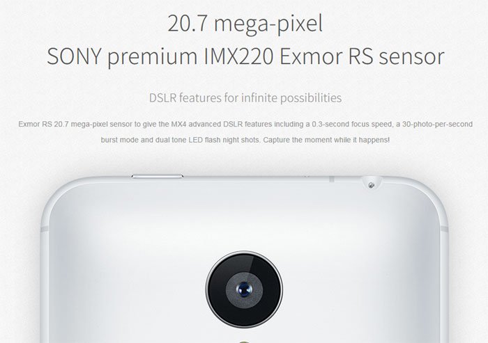 Meizu MX4 16GB lets you capture premium quality images with fastest response time