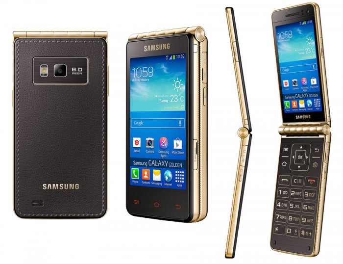 Samsung Galaxy Golden: Luxury Flip Phone by Samsung.