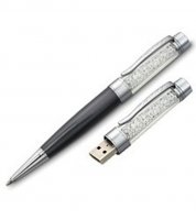 Microware Black Crystal Pen 8GB Pen Drive