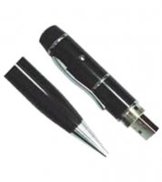 Microware Black Pen With Laser Pointer Shape 16GB Pen Drive