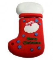 Microware Santa Claus Christmas Stockings Shape 4GB Pen Drive