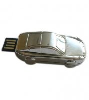 Microware Car Shape Metal Jewellery 4GB Pen Drive