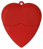 Microware Heart Shape Plastic 4GB Pen Drive
